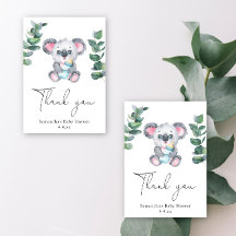 Koala Bär vielen Dank für die Babydusche