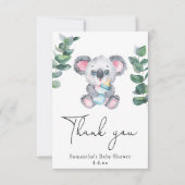 Koala Bär vielen Dank für die Babydusche Dankeskarte (Vorderseite)