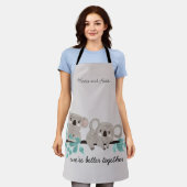 Koala-Bär-Wasserfarb-Schürze Schürze (Getragen)