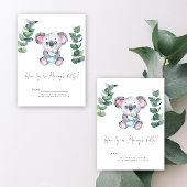 Koala Bär Wie groß ist der Bauch von Mama? Begleitkarte