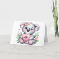 Koala-Bär zum Valentinstag