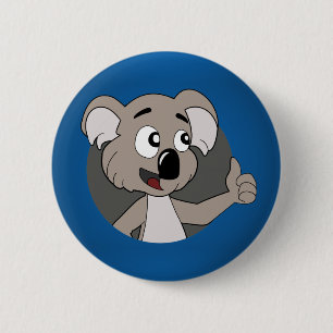 Koala-Bärchen-Knopf Button