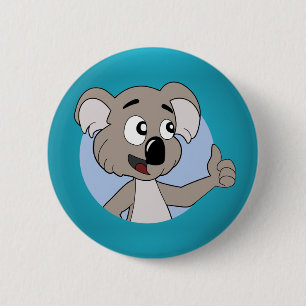 Koala-Bärchen-Knopf Button
