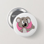 Koala-Bärchen-Knopf Button (Vorne & Hinten)