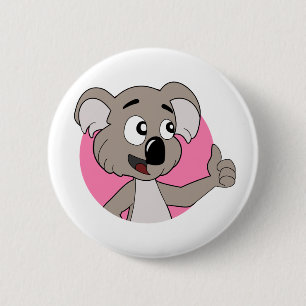 Koala-Bärchen-Knopf Button