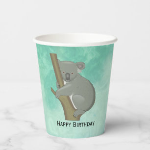 Koala Bären Design Paper Cups Pappbecher