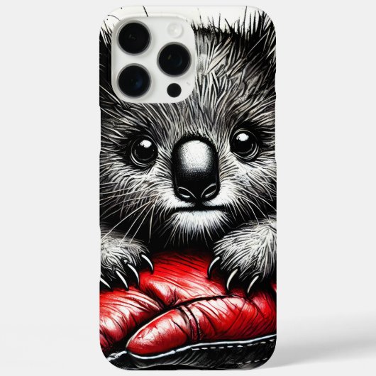 Koala Bären in einem roten Boxhandschuh Case-Mate iPhone Hülle (Rückseite)