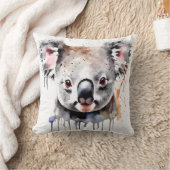 Koala-Bären-Portrait Kissen (Decke)