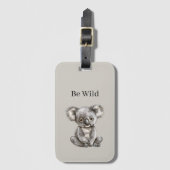 Koala-Bären-Safari-Tiere Gepäckanhänger (Vorderseite Vertikal)