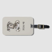 Koala-Bären-Safari-Tiere Gepäckanhänger (Vorderseite (Horizontal))