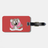 Koala-Bärenbär-Cartoon Gepäckanhänger (Rückseite horizontal)