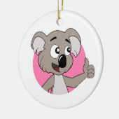 Koala-Bärenbär-Cartoon Keramik Ornament (Links)