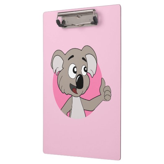 Koala-Bärenbär-Cartoon Klemmbrett (Links)