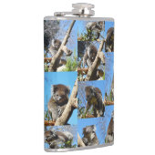 Koala Bärenfoto Collage, Hip Flask Flachmann (Rechts)