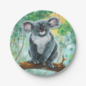 Koala Bärengeschenke und Zubehör Pappteller (Vorderseite)