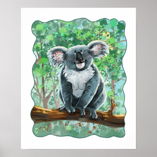 Koala Bärengeschenke und Zubehör Poster (Vorne)