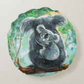 Koala Bärengeschenke und Zubehör Rundes Kissen (Rückseite)