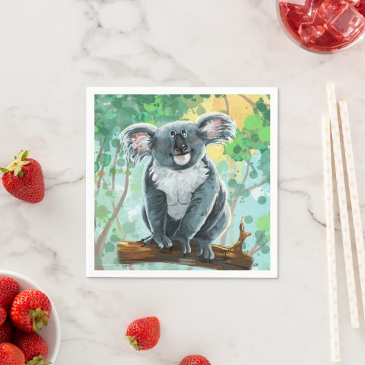 Koala Bärengeschenke und Zubehör Serviette (Beispiel)