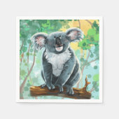 Koala Bärengeschenke und Zubehör Serviette (Vorderseite)