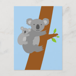 Koala-Bärenkopfkarten Postkarte