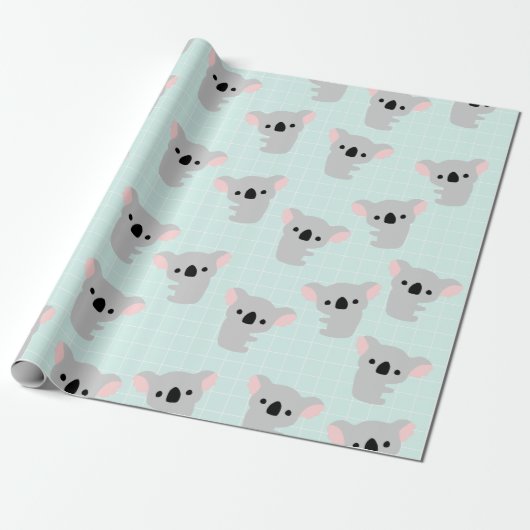 Koala Bärenwackelpapier Geschenkpapier (Ungerollt)