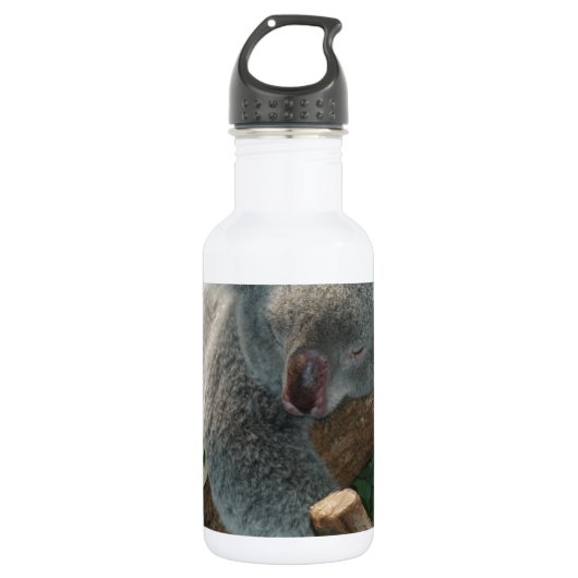 Koala-Bärn-Liebe-Tier-Schicksal Edelstahlflasche (Vorderseite)