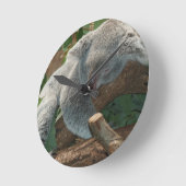 Koala-Bärn-Liebe-Tier-Schicksals-Geschenke Runde Wanduhr (Winkel)