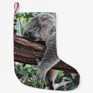 KOALA BÄRSCHLAFEN AUF BAUM KLEINER WEIHNACHTSSTRUMPF