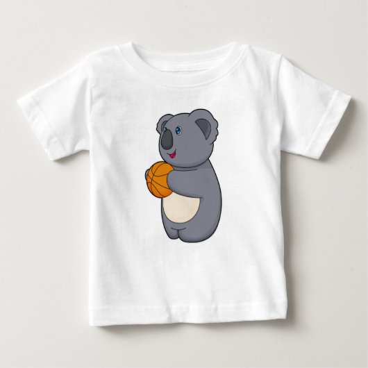 Koala Basketball-Spieler Basketball Baby T-shirt (Vorderseite)