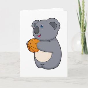 Koala Basketball-Spieler Basketball Karte