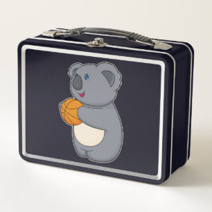 Koala Basketball-Spieler Basketball Metall Brotdose