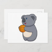 Koala Basketball-Spieler Basketball Postkarte (Vorne/Hinten)