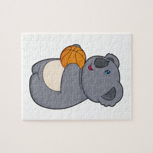 Koala Basketball-Spieler Basketball Puzzle (Horizontal)