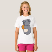 Koala Basketball-Spieler Basketball T-Shirt (Vorne ganz)