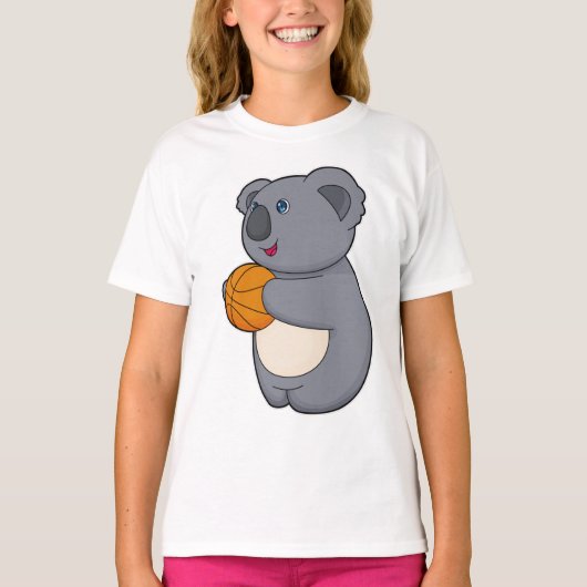 Koala Basketball-Spieler Basketball T-Shirt (Vorderseite)
