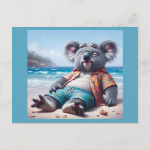 Koala Beach Postkarte