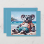Koala Beach Postkarte (Vorne/Hinten)