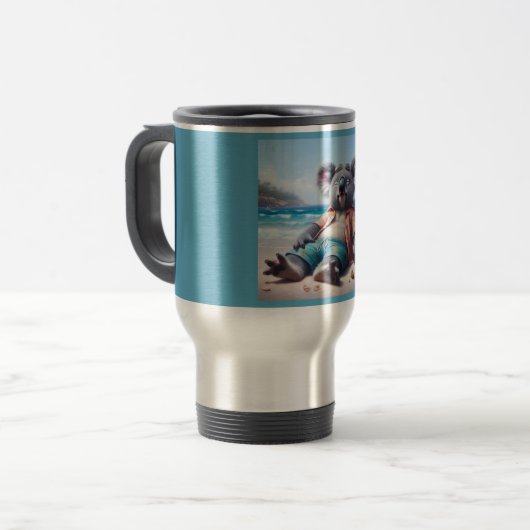 Koala Beach Reisebecher (Vorderseite Links)
