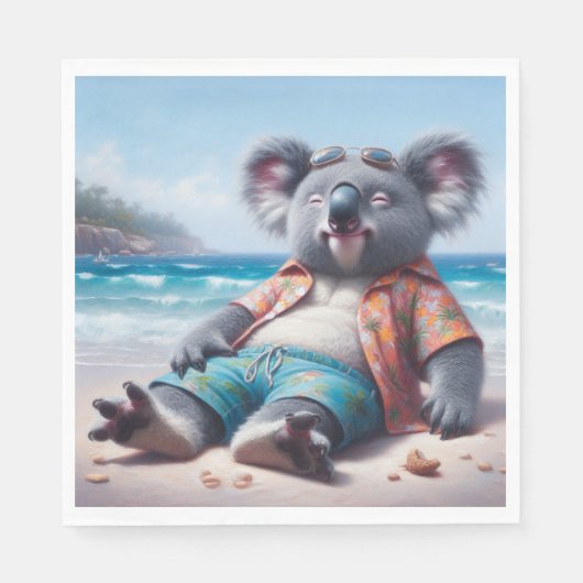 Koala Beach Serviette (Vorderseite)