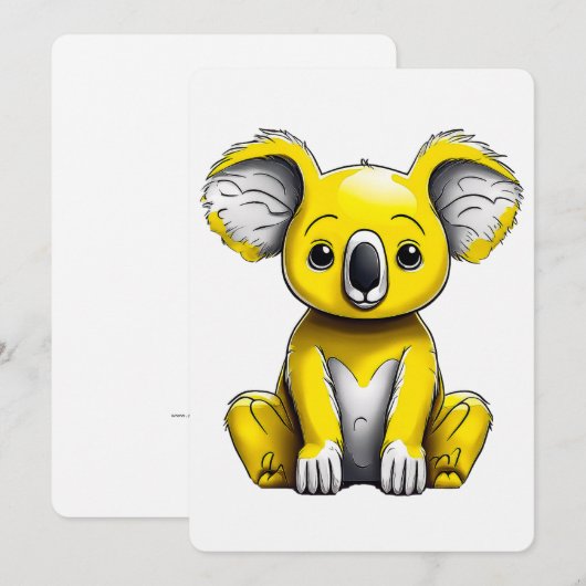 Koala Bear Art Card (Vorne/Hinten)