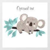Koala Bear auf Baumzweig Window Decal Fensteraufkleber (Blatt)