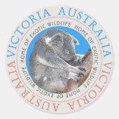Koala Bear Australia Sticker (Vorderseite)