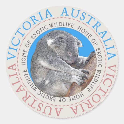 Koala Bear Australia Sticker (Vorderseite)