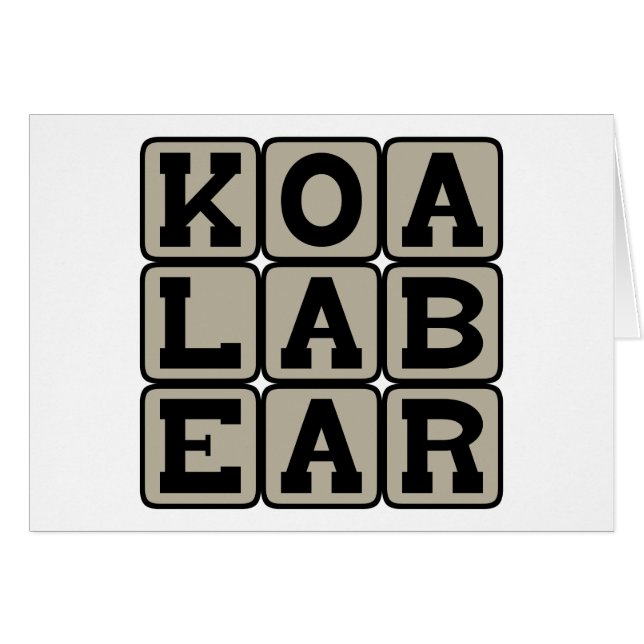 Koala Bear, Australische Marsupial (Vorderseite (Horizontal))