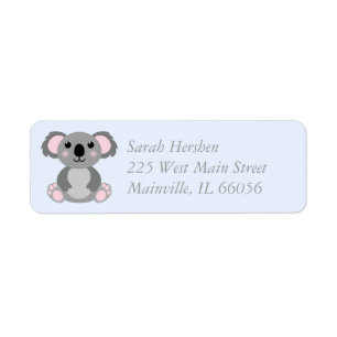 Koala Bear Baby Dusche Blue