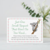 Koala Bear Baby Dusche bringen eine Reservekarte m Einladung (Stehend Vorderseite)