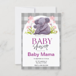 Koala Bear Baby Dusche Einladung