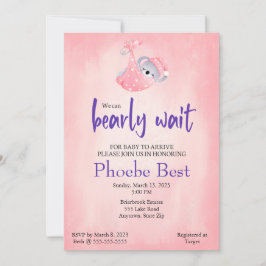 Koala bear Baby Dusche Einladung