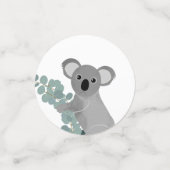 Koala Bear Baby Shower Custom Initial Konfetti (Klein Vorderseite)