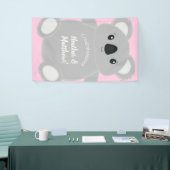 Koala Bear Baby Shower Girl Banner (Messeveranstaltung)